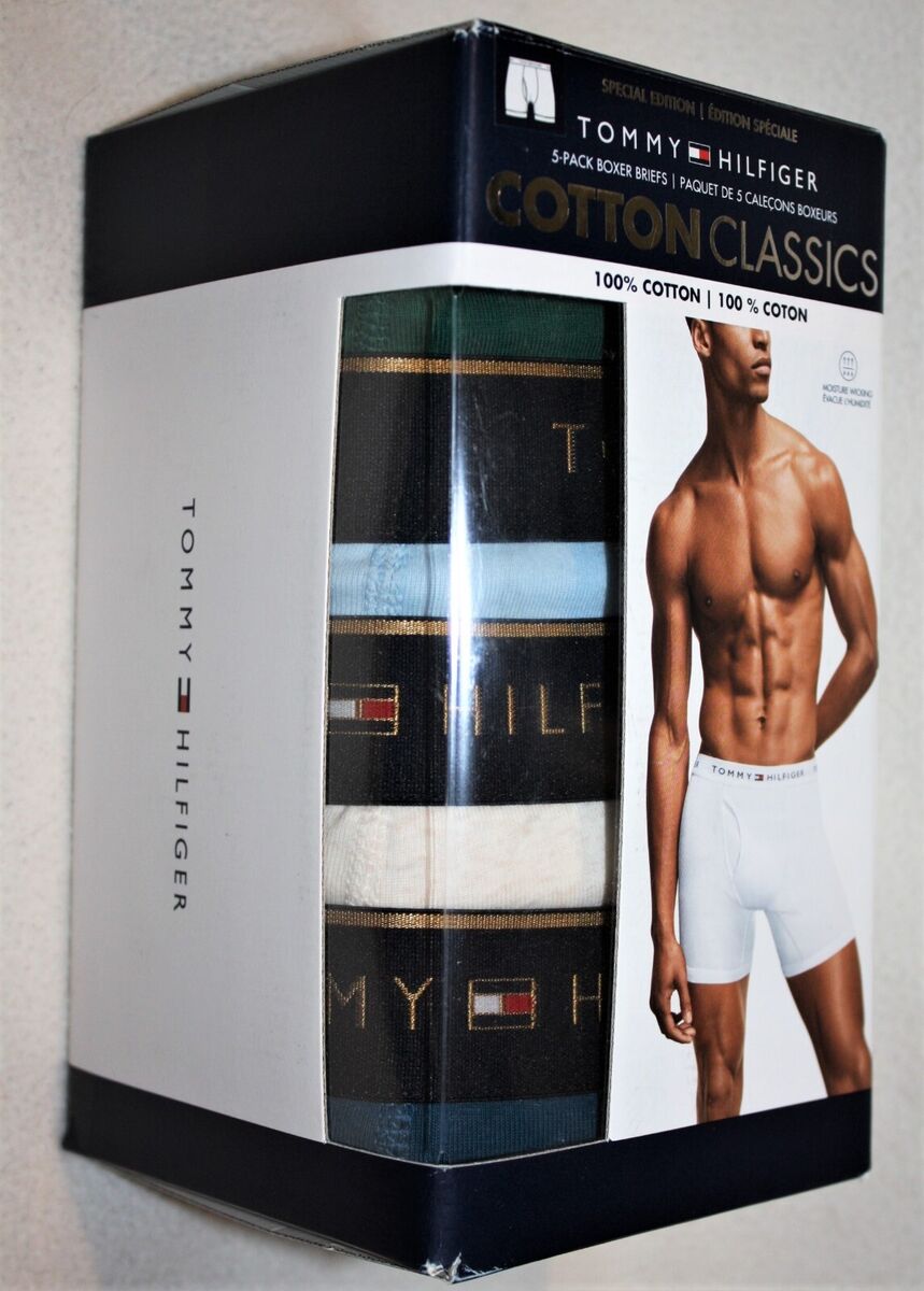 5 Tommy Hilfiger Boxer Briefs Cotton Pack Men's Underwear Classic