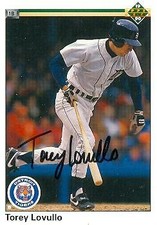 Torey Lovullo autographed Baseball Card (Detroit Tigers) 1990 Upper Deck #332