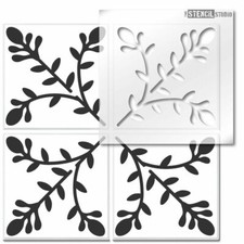 Meadow Trail Reusable Tile STENCIL. Floor, wall for painting. Decorating 10827