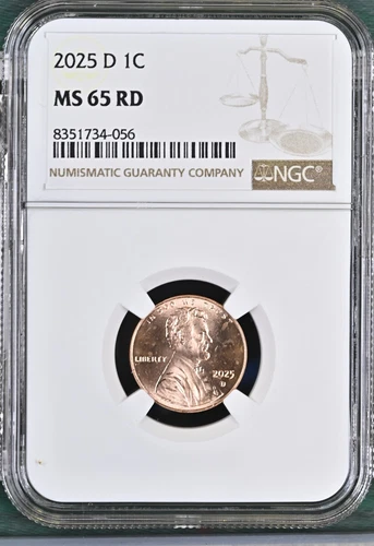 2025-D LINCOLN UNION SHIELD CENT PENNY NGC MS65RD BU UNC DETAILED COIN #Q