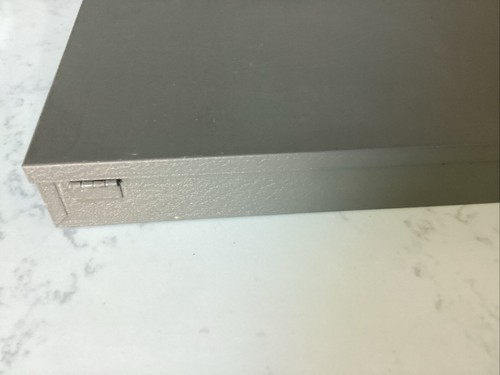 Vintage Metal Gray Brumberger Photo Storage Box Case Holds 150 Slides Excellent - Picture 9 of 10