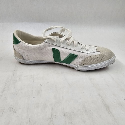Veja Volley Canvas Color White/Emeraude Womans Size 7 - Picture 10 of 14