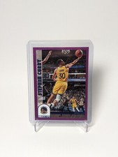 2022-23 Panini NBA Hoops #294 Stephen Curry Purple Tribute Near Mint