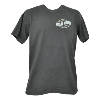 Outlaw Whiskey Medium Shirt Tshirt Tee Moonshine Alcohol Drink Home Made Men 