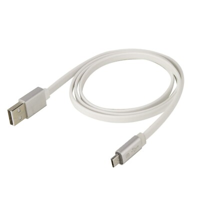 Scosche FlatOUT LED (Micro)- Charge & Sync 3 ft. Cable with Charge LED - MFLEDWT