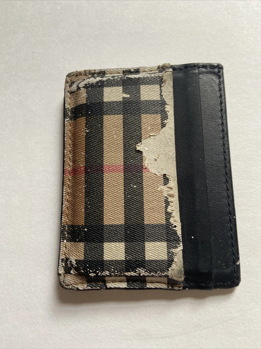 Burberry Check Motif Cardholder in Brown