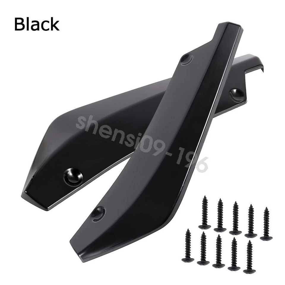 For Alfa Romeo Giulia Stelvio Rear Bumper Diffuser Splitter Canard Lips Black Foto 2 de 4