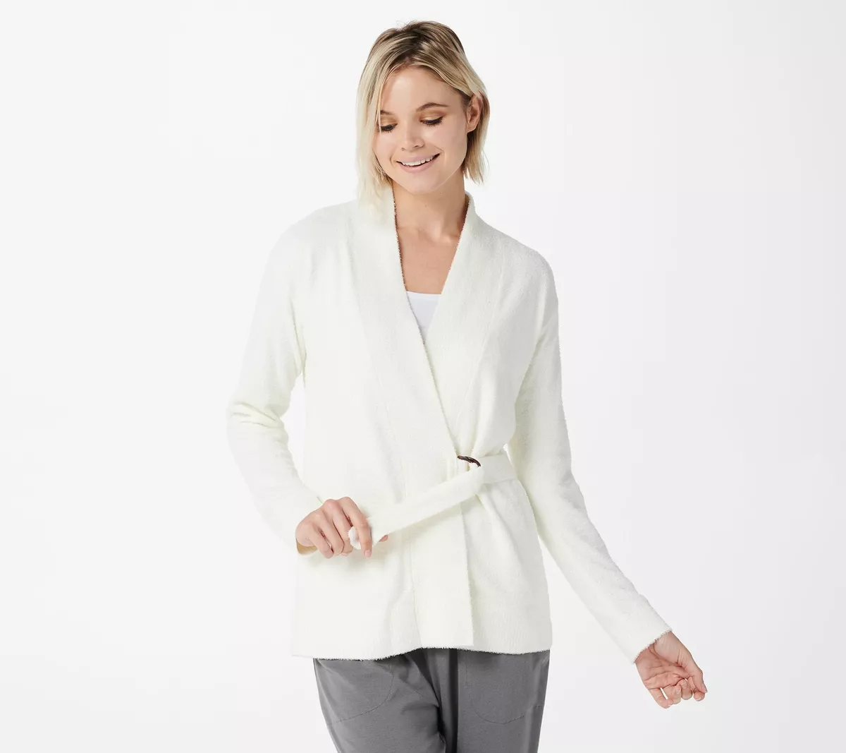 Barefoot dreams white best sale cardigan