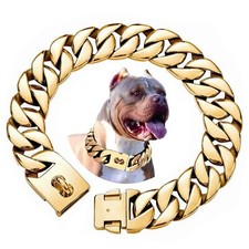 Big Dog Chain Collar with Buckle Strong Heavy Duty 32MM Thick Wide Stainless ...