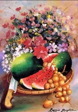 oil painting Harvest Still Life handpainted in oil on canvas Home wall Decor 36"