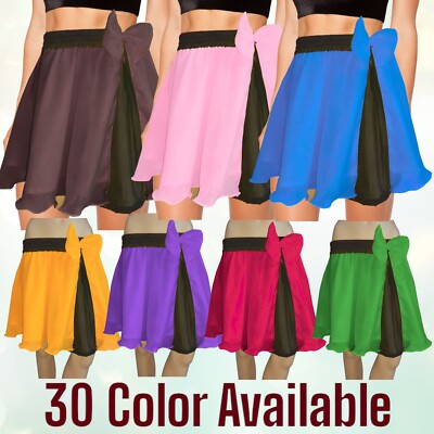 Short Skirt With Bow Chiffon Skirt Designer Fancy Short Skirt Stylist Skirt C11