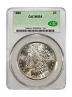 1886 MS64 Morgan Silver Dollar CACG