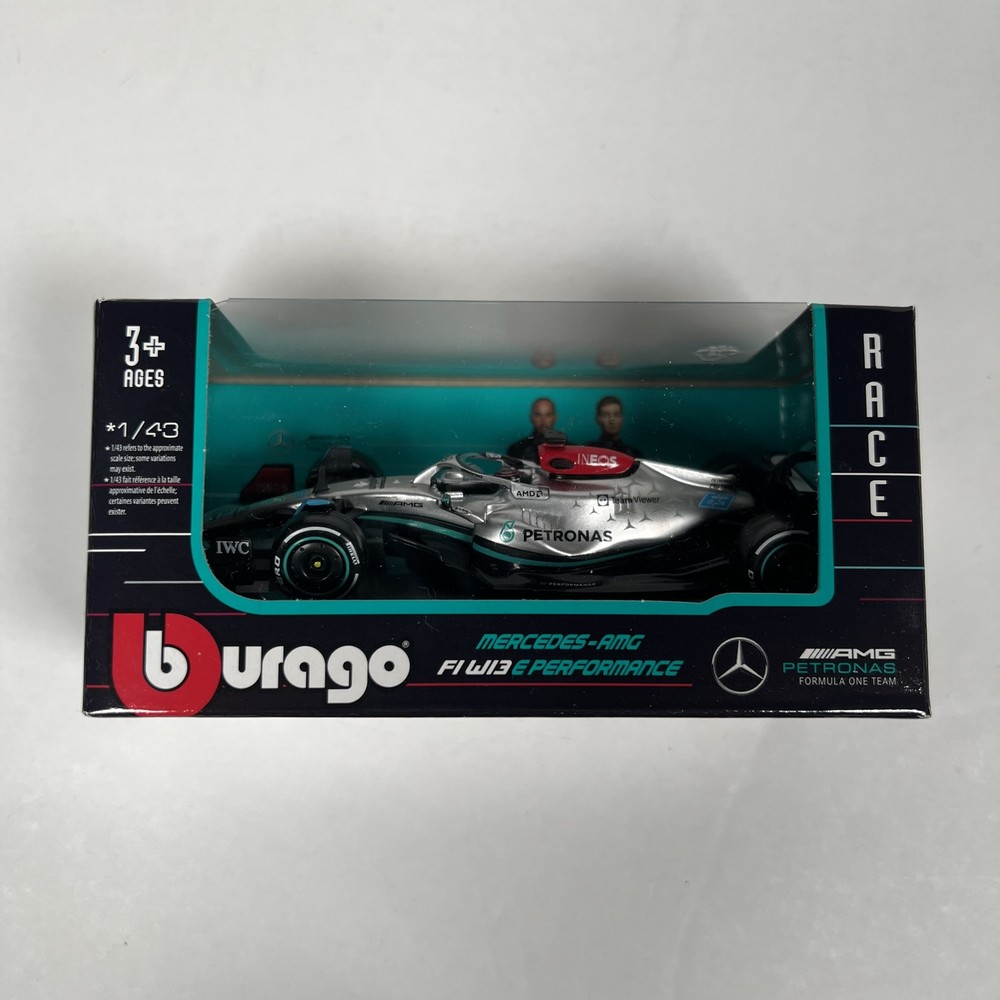 Bburago 1:43 Signature Series F1 2022 Mercedes W13 #63 George Russell Model Car