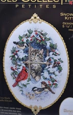 Dimensions Gold Collection Petites Snowed in Kitten Cross Stitch Kit 8627 Cat