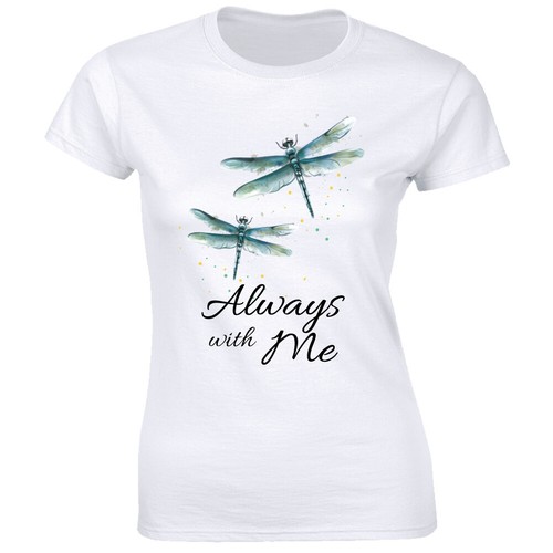 Always with Me with Beautiful Cute Dragonfly Women's T-Shirt