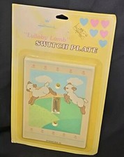 Vintage RARE Hallmark Switch Cover Wall Plate Nursery "Lullaby Lamb"1985