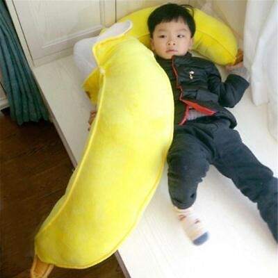 Soft Giant Yellow Banana Plush Pillow Stuffed Realistic Fruit Toy Doll  Cute100cm