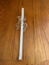 Silvertone Metal - Reindeer Wreath Door Hanger - ADORABLE Great Price
