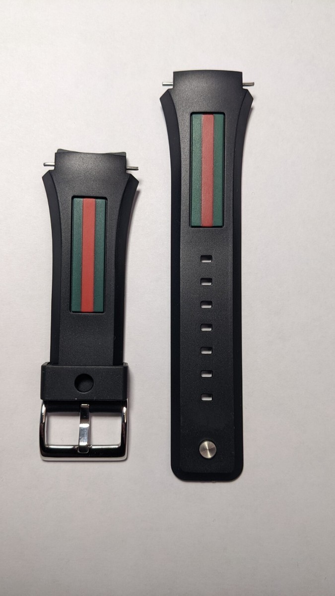 Replacement BLACK GUCCI SYNC XXL rubber watchband strap XXL L