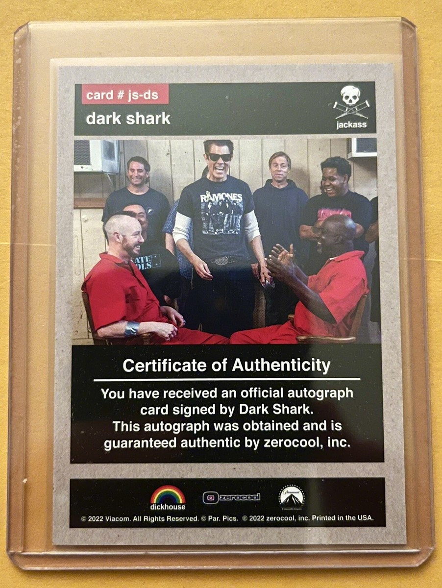 2022 Zerocool Jackass Dark Shark SILVER Holo Refractor Prizm Auto