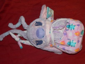 stitch plush in pouch