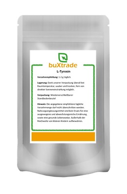 100g | L-Tyrosin Pulver | Tyrosine | Buxtrade | Nahrungsergänzung