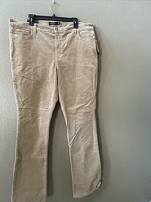 Lauren Ralph Lauren Womens Mid Rise Pull On Skinny Pants Khaki Size 18