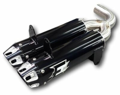 Empire Industries Dual Slip On Exhaust Pipe Black Can-Am Renegade 1000 XMR 12-23
