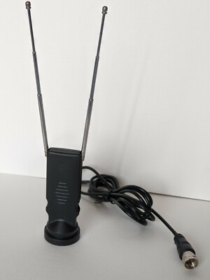 TV Antenna for TV Converter Box Radio Extendable Rods Mini Digital HDTV Antenna