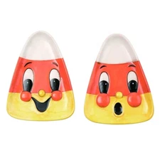 Transpac - Johanna Parker - Candy Corn Shaped Plate Set of 2 - H8394