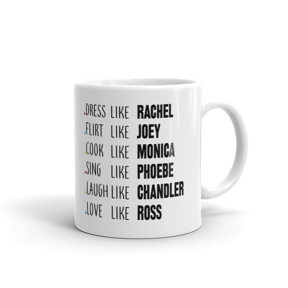 Dress Like Rachel Love Ross Friends Coffee Tea Ceramic Mug Office Work Cup Gift