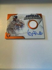 2024 PRISTINE GEORGE BRETT POPULAR DEMAND PATCH ON CARD AUTO SSP 21/25