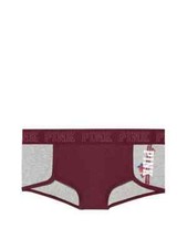 Victoria's Secret PINK Logo Boyshort Panty Ruby Rose Logo
