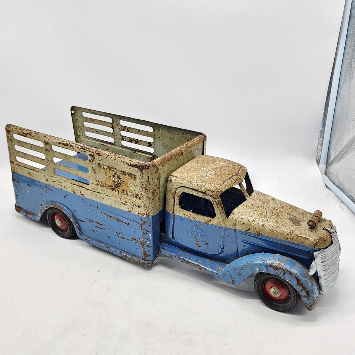 Rare Buddy L International Deluxe Rider Delivery Truck Original | eBay