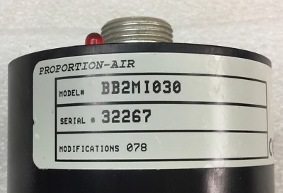 PROPORTION AIR BB2MI030 TRANSDUCER CONTROL VALVE 15-24VDC NEW NO