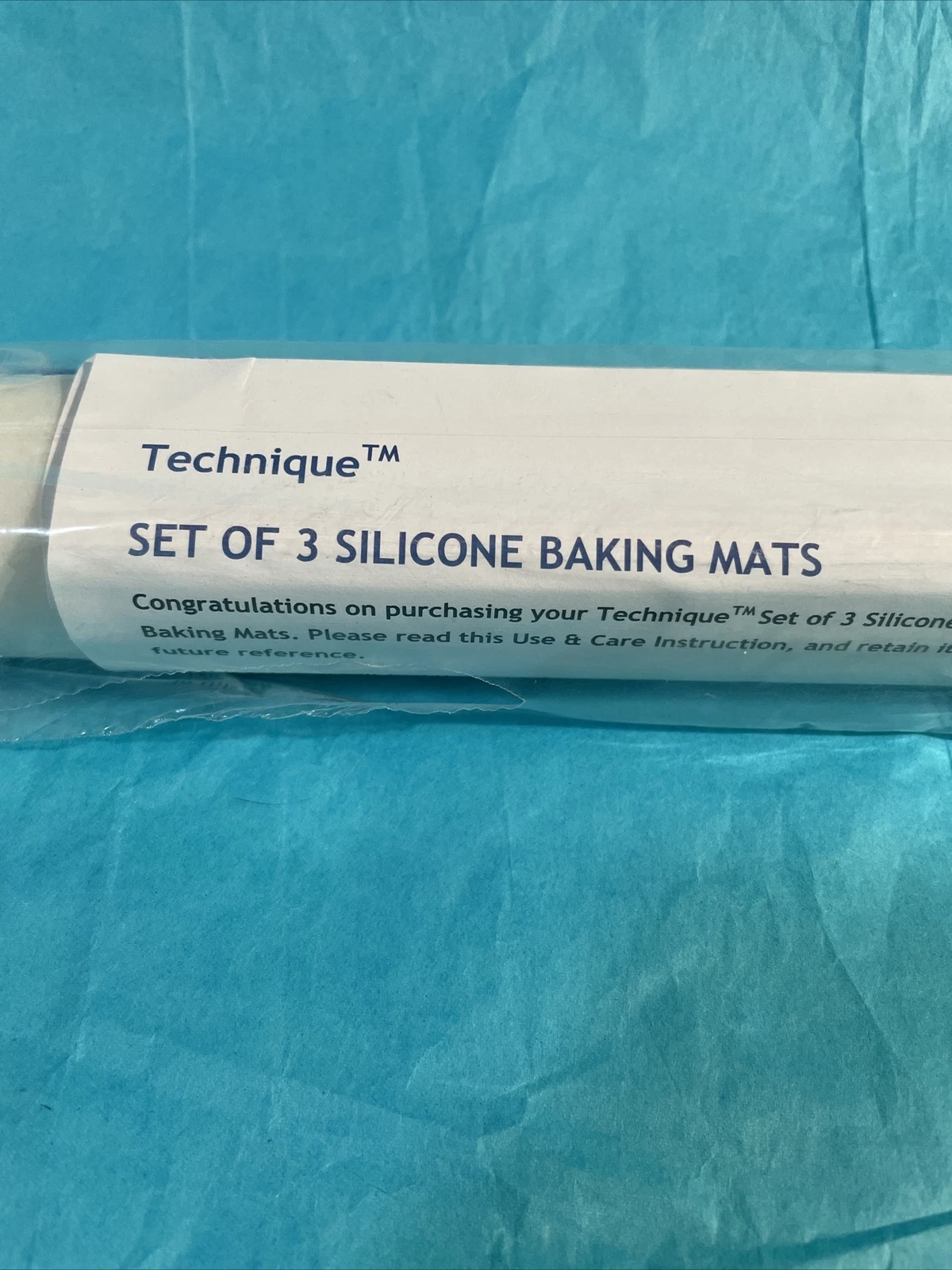 Technique 3 Silicone Large Baking Mats 24 x16, 13x9, 11 X7.5 Even Cook Fast Cool