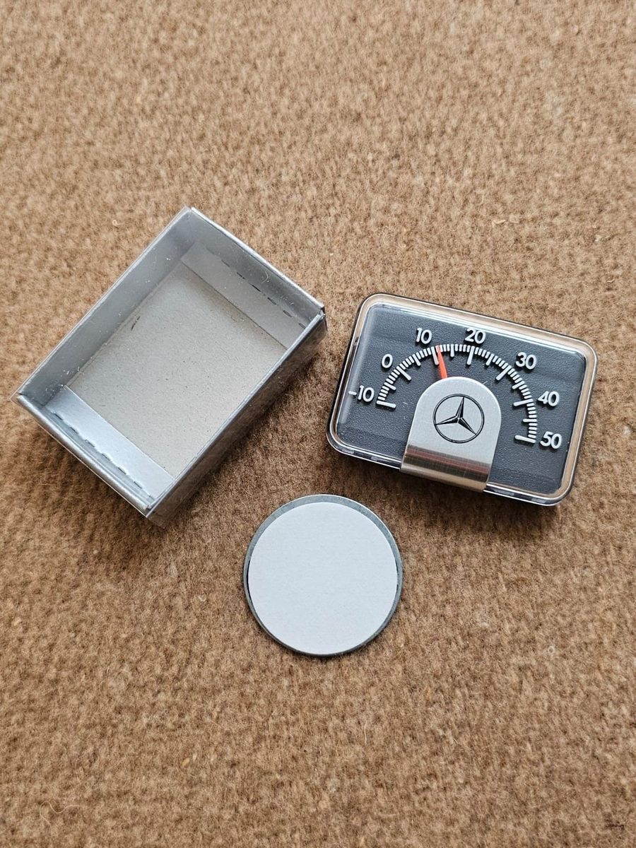 ORIGINAL MERCEDES BENZ MAGNET DASH THERMOMETER MB VINTAGE CAR