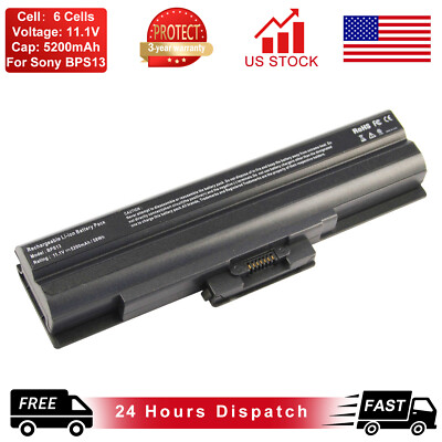 57Wh Battery for Sony Vaio VGN VPC PCG Series Laptop VGP-BPS13 VGP-BPS21 BPS21A