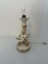 Resin Antler Table Lamp - 11" Tall - No Shade