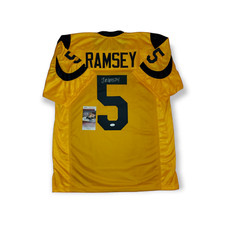 LOS ANGELES RAMS JALEN RAMSEY AUTOGRAPHED SIGNED JERSEY JSA COA   