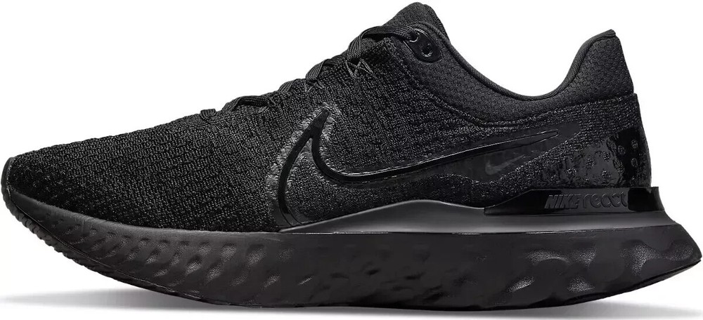 Nike React Infinity Run Flyknit 3 Black Running Shoes Men Size 7.5 DH5392-005