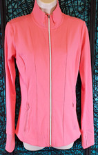 ATHLETA JACKET WOMENS SMALL PINK SHANTI FULL ZIP LONG SLEEVE ATHLEISURE CASUAL