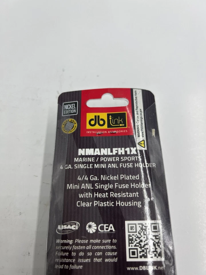 (QTY 2) OEM DB Link NMANLFH1X NICKEL In-Line Mini ANL Fuse Holder - Image 2 of 4