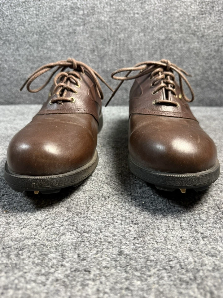 Zapatos de golf Dexter de cuero marrón GFS 10-3 para hombre 10 1/2 ejercicio ajuste al aire libre Foto 3 de 4