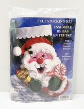 Design Works 16  Winking Santa Felt Stocking Kit 5031 Vintage New Sealed