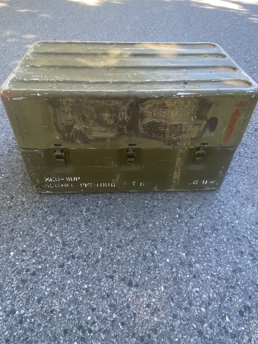 31x18x18 ALUMINUM Military Medical Supply Box Case Storage