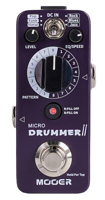 MOOER Micro Drummer II Drum Machine Effektpedal
