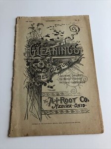 Antique 1897 Gleanings in Bee Culture Journal A.I. Root Vol XXV No 21 Booklet