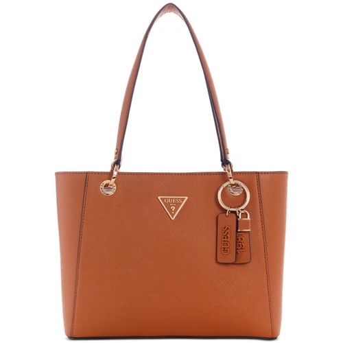 GUESS Women's Cognac Noelle Small Noel Tote Bag Brown Pre Owned