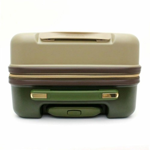 Snoopy Khaki Travel Luggage Carry on Suitcase Spinner TSA Lock 22" HAP2285-49 - Picture 12 of 16